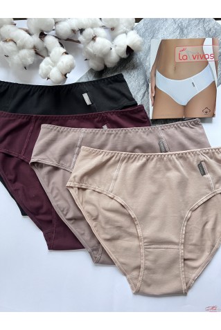 Жіночі бавовняні трусики сліпи La Vivas 10141